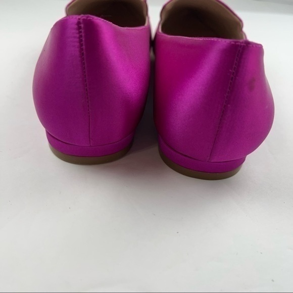 Nine West Nwabay Women’s Size 5.5 Pink Satin Pointed Toe Loafers - Picture 3 of 11